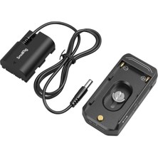 Smallrig 4340 Np-F Pil  Montaj Plakası Kiti LP-E6NH Sahte Pil Güç Kablosu  Ile