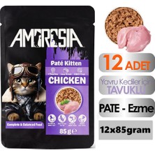 Ambrosia Tavuk Etli Pouch Yavru Kedi Maması 12 Adet
