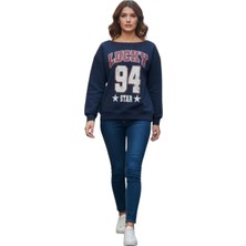 DVN Kesik Yaka 3ip Sweatshirt