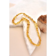 Bebekler Için Doğal Kehribar Diş Kolyesi – Güvenli Kilitli