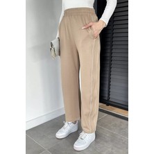 Gülseli Kadın Bel Lastikli Yan Şerit Detaylı Pantolon P-00020369