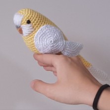 Amigurumi Kuş Oyuncak Muhabbet Kuşu Sarı