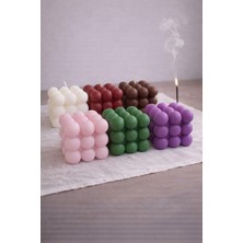 Lumus Candle 6’lı Bubble Mum Seti Dekoratif El Yapımı Mum