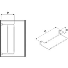 Starax S-6111-C Ayakkabı Askısı 70 cm
