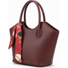 Linas Collection Kadın Fular Detaylı El ve Omuz Çantası