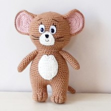 Amigurumi Örgü Oyuncak Fare Jerry
