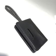 abnturk Suni Deri Dik Oval Lastikli 20 Kartlık Kredi Kartı Cüzdanı 10 cm x 8 cm