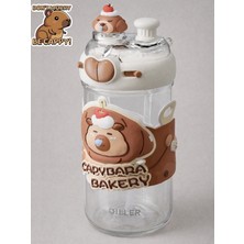 Diller Capybara Boyun Askılı Trıtan Su Matarası - 580 Ml.