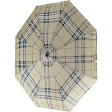 Vardem Katlanır Otomatik Şemsiye 8 Telli Desenli (Polyester Kumaş)