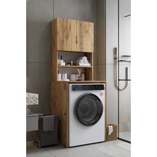Awox Vega Çamaşır Makinesi Üstü Dolap Banyo Dolabı Kapaklı Dolap Çamaşır Dolabı Üst Dolap