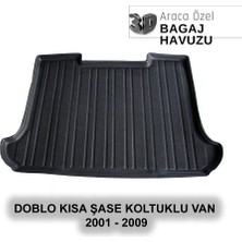 Elorcar Doblo Kısa Şase Koltuklu Van 2001 - 2009 3D Bagaj Havuzu