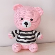 Amigurumi Örgü Oyuncak Ayı Açık Pembe