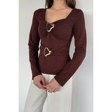 Gülseli Kadın Tokalı Bluz P-00020352