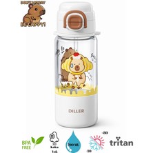 Diller Capybara Boyun Askılı Trıtan Su Matarası - 700 Ml.
