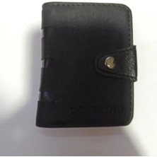 abnturk Çıtçıtlı Suni Deri 20 Kartlık Kredi Kart Cüzdanı  10 cm x  8 cm