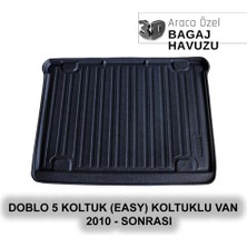 Elorcar Doblo 5 Koltuk (Easy) Koltuklu Van 2010 - Sonrası 3D Bagaj Havuzu