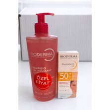 Bıoderma Sensıbıo Jel 500 Ml+Bıoderma Photoderm  Ar Spf 50 Krem 30 ml