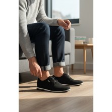 Enoch Erkek Klasik Ayakkabı - Mat Dokulu ve Ince Esnek Tabanlı Bağcıklı Model