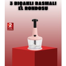 Özbience Manuel Sebze Rondo Pratik Bas Kes Doğrayıcı, Hızlı ve Kolay Kullanım