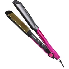 Allians Seramik Kaplı Pembe Detay Geniş Plaka Saç Düzleştirici 220°C Hızlı Isınma