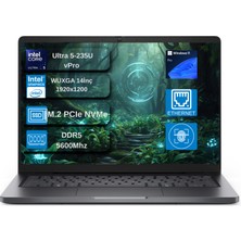 Dell Pro 14 Intel Core Ultra 5 235U 4.9ghz 64GB Ddr5 512GB SSD Windows 11 Pro Intel® Aı Boost 14 Inç IPS Fullhd+ (1920X1200) Taşınabilir Bilgisayar+ Mouse Hediyeli PC14250U5235UBTOEX06