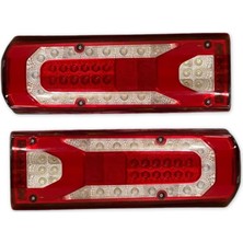 Ceray 2 Adet Kayar Sinyalli Ledli Lamba Kablolu 10-30VOLT Mercedes Arocs