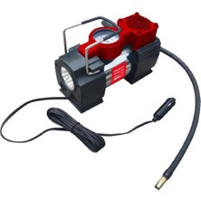 PremiumPort Mini Hava Kompresörü Silindirli Fenerli 12V 150 Psı, Taşınabilir ve Güçlü