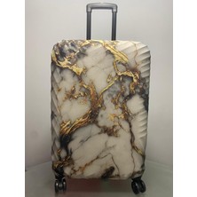 GANUE Beyaz Mermer Valiz Kılıfı