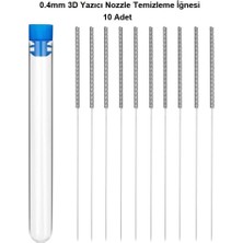 Nuclear 3D Yazıcı Nozzle Temizleme Iğnesi 0.4mm – 10 Adet | Tıkanıklık Açıcı Bakım Seti | Pla Abs Petg Uyumlu