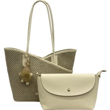 Kriste Bell Kadın Çanta Hasır Bej 26763-H