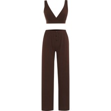 Aquella Kahverengi Büstiyer -Pantolon 2 Li Takım