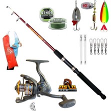 Oslo 500 5 Bilye Remixon Speed 10-30gr 210cm Turna Tele Spin Olta Takımı Seti