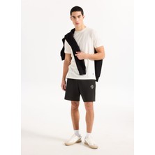 Armani Exchange Siyah Erkek Slim Fit Sweat Şort XM000228 AF10818 UB001 Sweat Şort