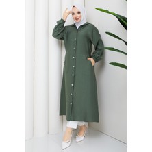 Pamuk Butik Kadın Beli Lastikli Omuzu Patlı Giy Çık Kap -PMK512