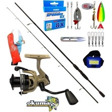 Oslo Okuma Outrax 3000 244cm 15-40gr Okuma Wave Power Turna Spin Olta Takımı Seti