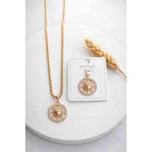Xuping Jewelry Melekcehobi Takı Xuping Rose Altın Kaplama Halka Güneş Figürlü Kolye Ucu