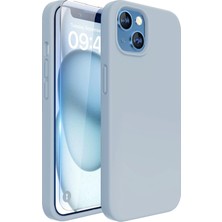 Bix iPhone 14 Plus / 15 Plus Silikon Kılıf Magsafe Uyumlu Güçlü Koruma Darbe Emici Leylak Moru