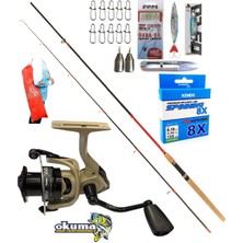 Oslo Okuma Outrax 3000 270cm 10-35gr Remixon Red Zoom Karbon Kıyı Spin Olta Takımı Seti