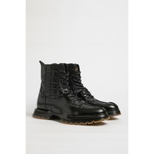 Faruk Balkanas Alvaro V2  Model Hakiki Kombinasyonlu Deri Ithal Taban Bot