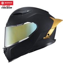 Scoyco FF-871 Mat Black Full Face Kask
