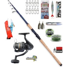 Dam Steelhead Iconic 270cm 7-28gr Okuma Revenger Rv-40 Tele Spin Olta Takımı Seti