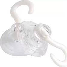 Bosphorus Şeffaf Vantuzlu Askı 24 Adet 4 cm