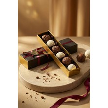 Paşa Dairesi Spesiyal Trüf Çikolata Kutusu - Sütlü ve Beyaz Çikolatalı - Hediyelik Kutulu