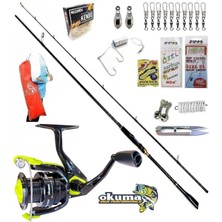 Okuma Fın Chaser 4000 274cm 8-42gr Oslo Zen Pro Kıyı Karbon Spin Olta Takımı Seti