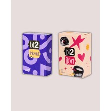 BI2CÜMLE Ikili Bağ Kurma Seti: BI2FLÖRT + BI2FRIEND - Çiftler ve Arkadaşlar Için Sohbet Kart Oyunu Seti