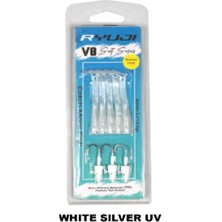 Oslo Ryuji V8 8cm 5.5gr White Silver Silikon Yem