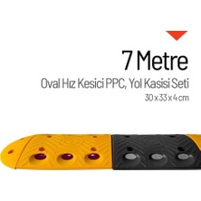 Soylu Grup Kent Ve Bahçe Mobilyaları 7 Metre Oval Hız Kesici Set | Modüler Yol Kasisi