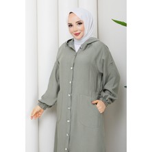 Pamuk Butik Kadın Beli Lastikli Omuzu Patlı Giy Çık Kap -PMK512