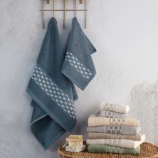 Maribor Collection Iconic - %70 Bambu / %30 Pamuk 3D Nakışlı El Havlusu - 6'lı Set 50X90