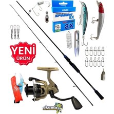 Oslo Okuma Outrax 4000 270cm 7-40gr Legend Karbon Rapala Maket Balık Spin Olta Takımı Seti